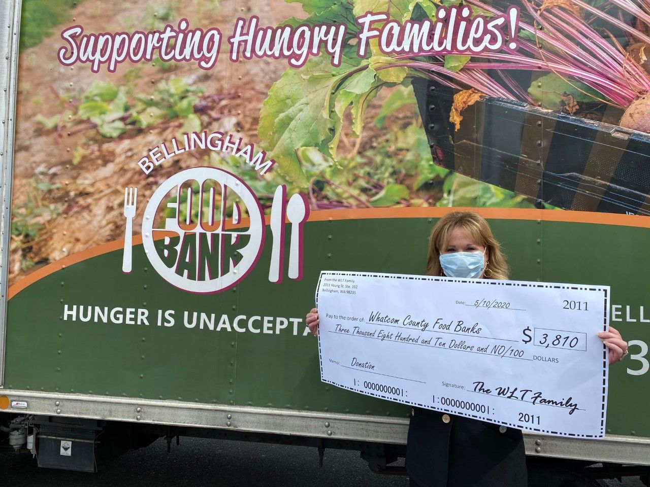 Whatcom Land Title Co. and its employees give $3,810 to food banks